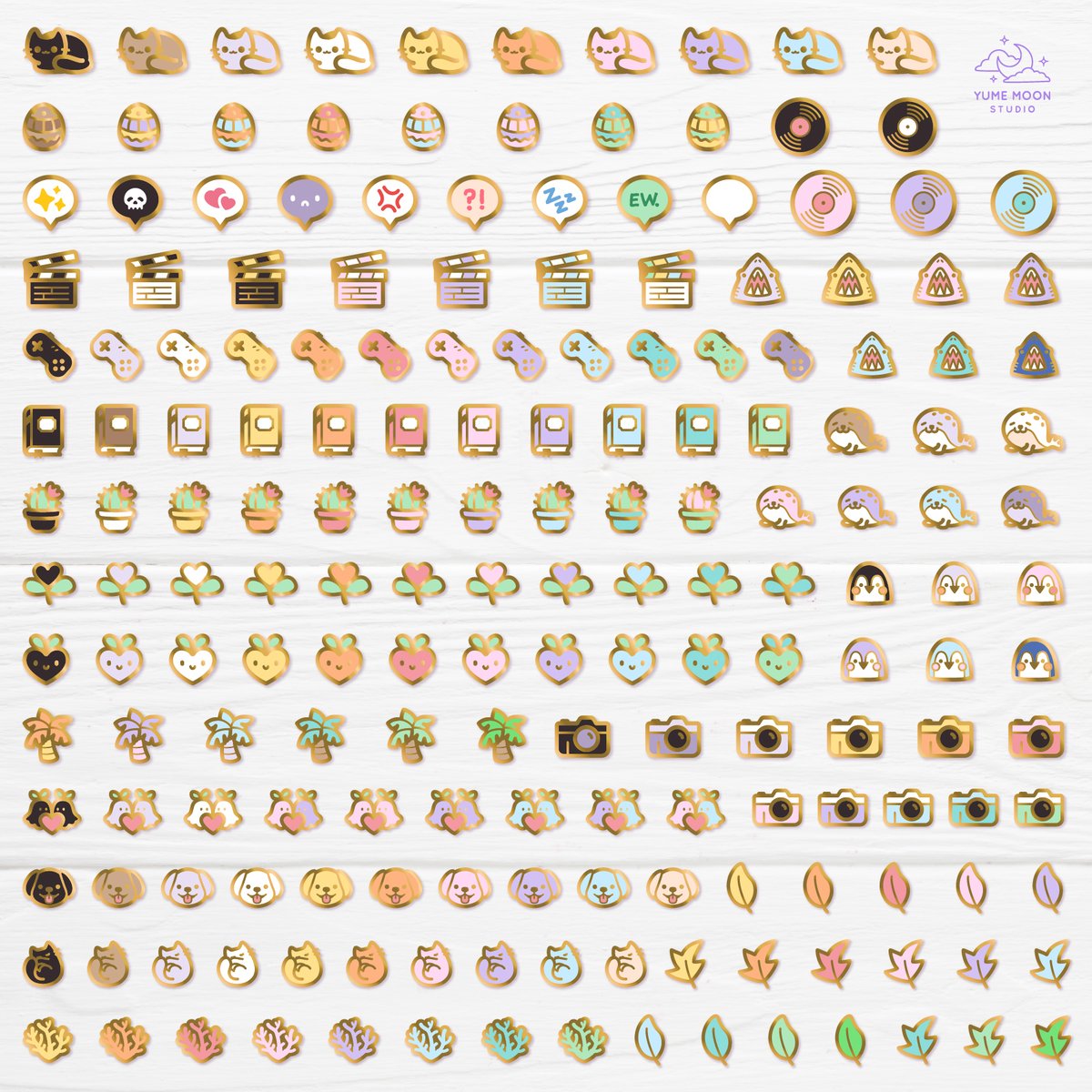 YumeMoonStudio's tweet photo. My new Mini Pins Kickstarter launched 1 hour ago and we already unlocked the base goal! If you want to pledge to this campaign, follow the link below, I created 45 new designs, I can't wait😍 https://t.co/LUAdJPLLG5