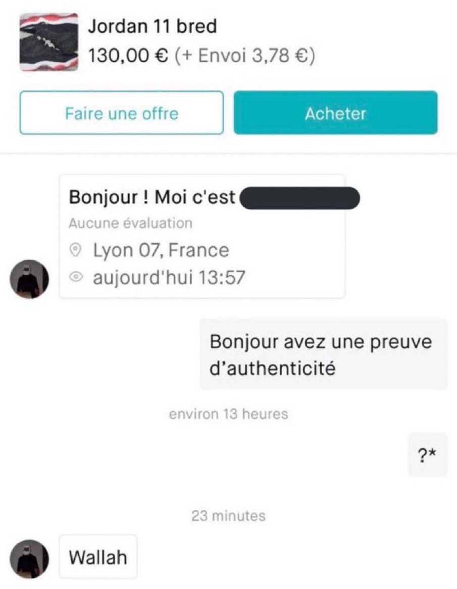 kekmar2retour's tweet photo. [THREAD] 

Les Screens les plus drôles de Vinted https://t.co/NmEzNOUhng