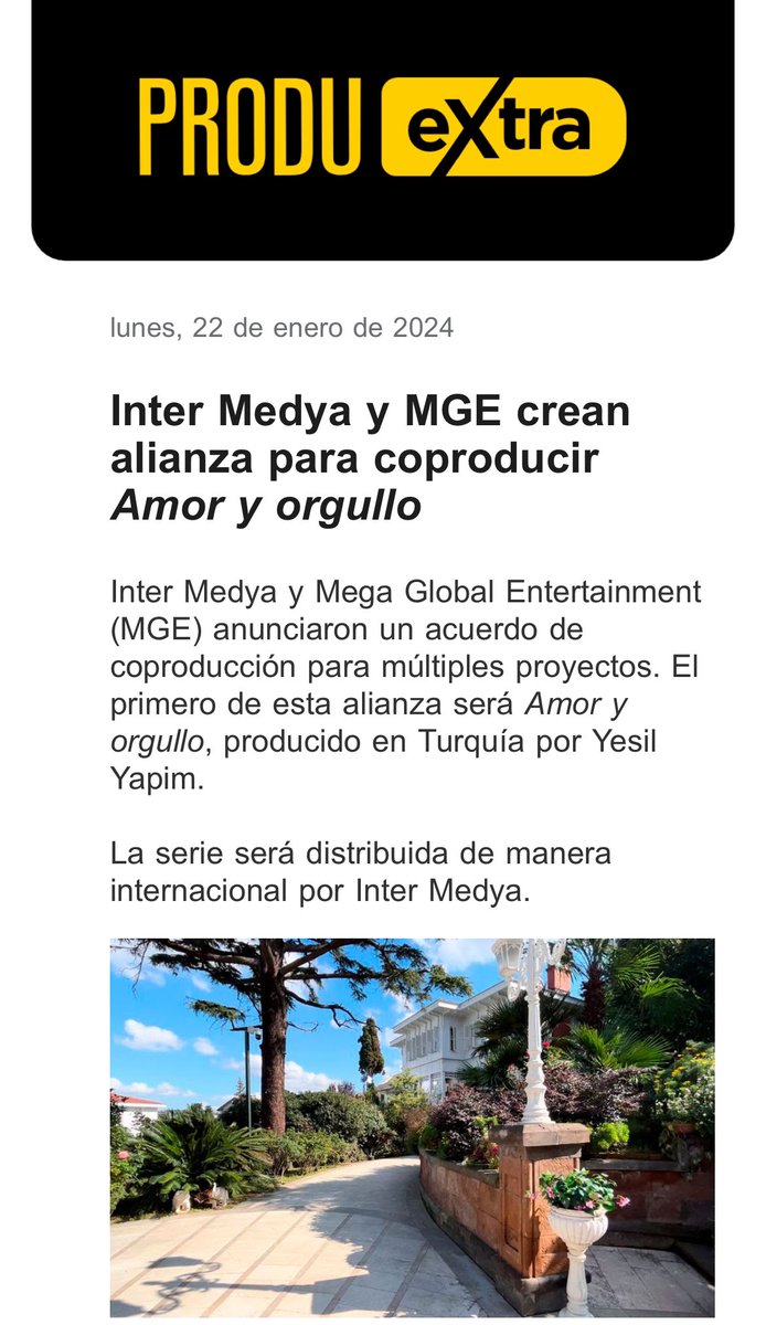 PRODU's tweet photo. #PRODUextra 💥 @InterMedya_ y MGE crean alianza para coproducir #AmorYOrgullo. 

Más info: https://t.co/4mXZXTqdgy https://t.co/rsWCgP7DdJ