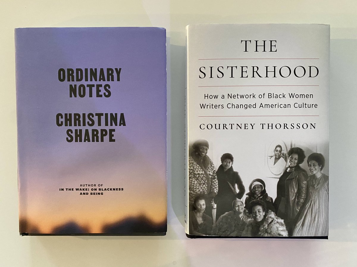 jbfavara's tweet photo. Started off the year reading two fantastic books: Ordinary Notes by @hystericalblkns and The Sisterhood @c_thorsson https://t.co/1hIr3KAvy0