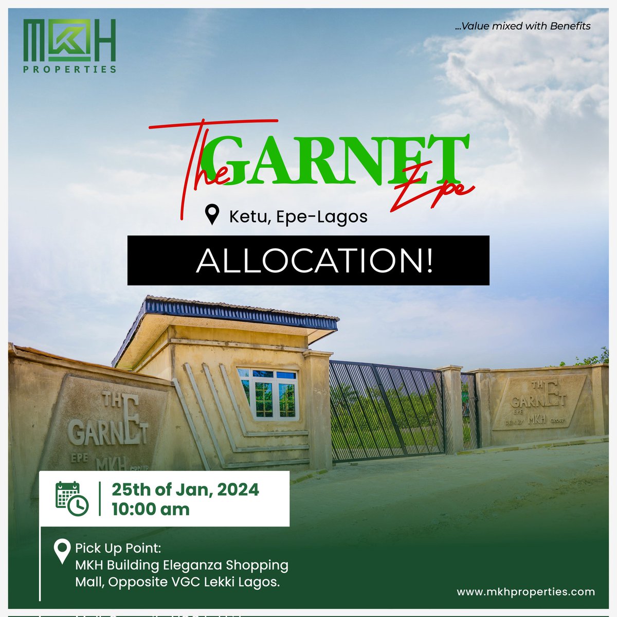 mkh_properties's tweet photo. 📣 ALLOCATION at The Garnet, Ketu, Epe, Lagos.
🗓️ Date: Thursday, 25th of January, 2024
⏰Time: 10:00 AM
Contact us on 07025120073 for inquiries.
#TheGarnet #LandAllocation #MKHProperties
Super Eagles - Dj Chicken - Osimhen - Epe Lagos - Nigeria - #AFCON2023 https://t.co/7jvwmcIhx3