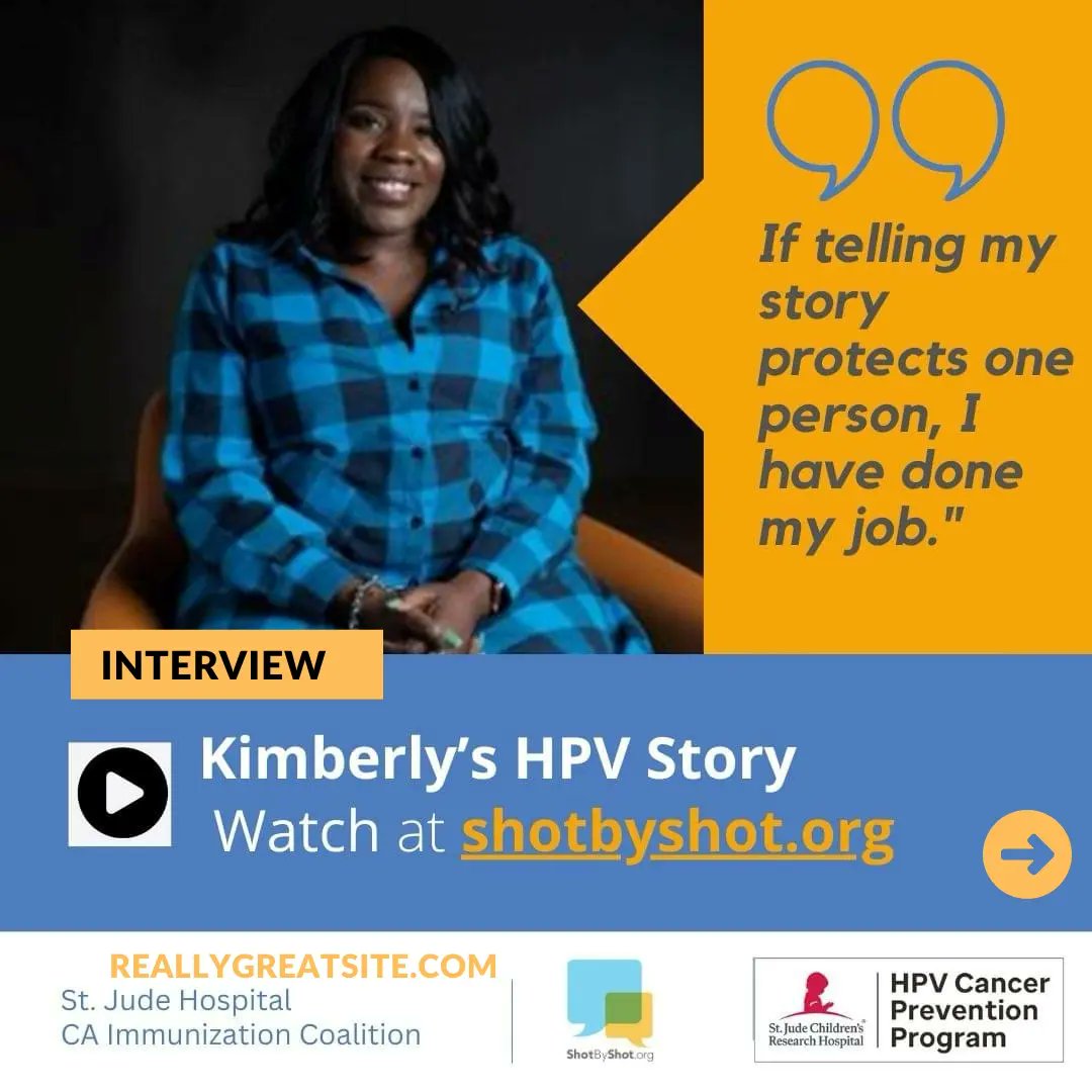 IamCervivor's tweet photo. It’s HPV Prevent Week!
Thank you to Shot by Shot for sharing Chief Diversity Equity and Inclusion Officer’s inspiring story! Check out Kimberly’s full story and other incredible events happening this week to raise awareness.
#Cervivor #NoMoreIn2024 #HPVPrevention #ShotByShot https://t.co/8Tyo11H7wx