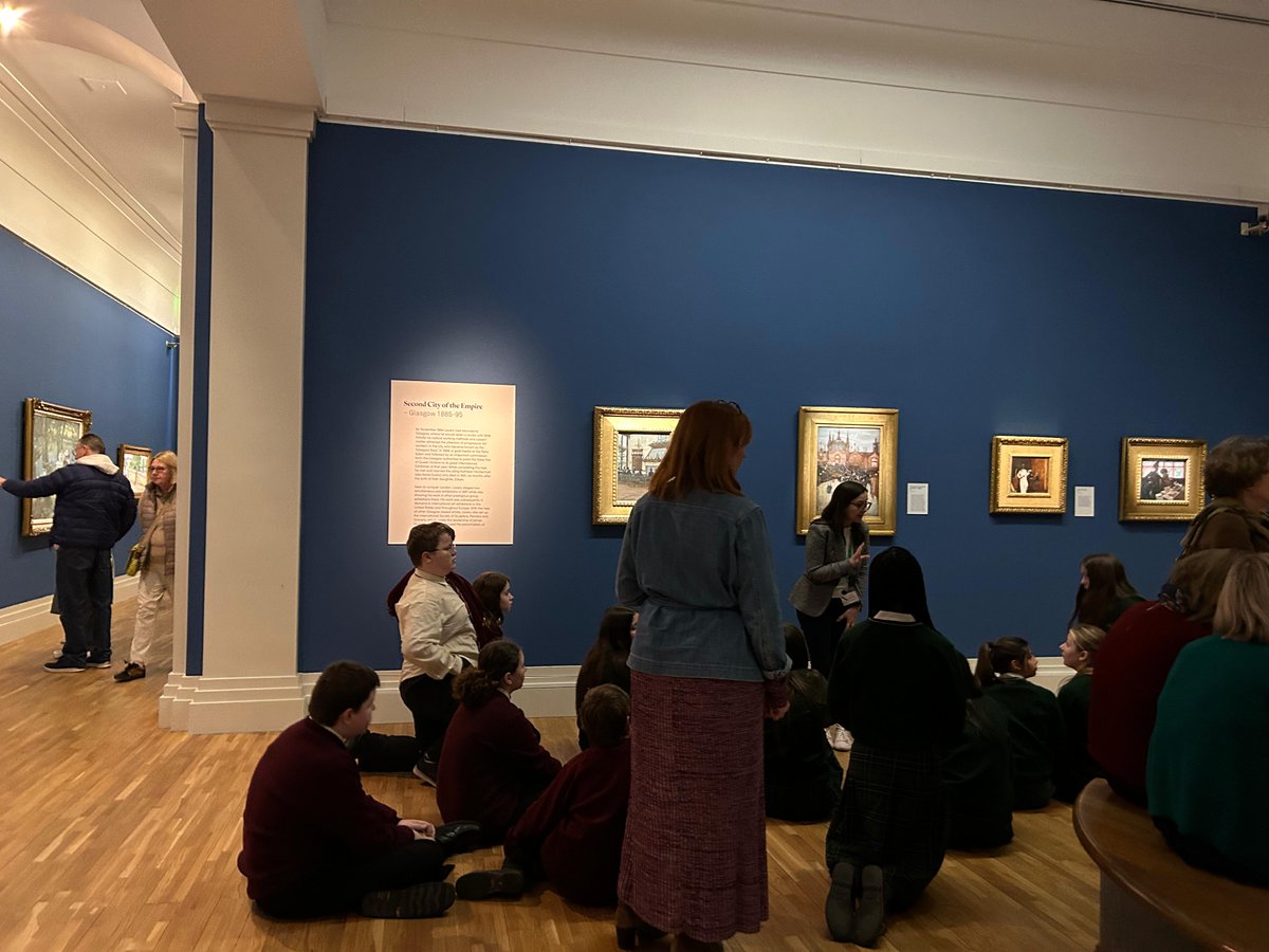 BritEmbDublin's tweet photo. Last year, pupils visited the ‘Lavery on Location’ exhibition in the @NGIreland to learn more about Lavery’s exploration of identity through his art 🖼️

#IdentityPostcards @ieBritish @BritishCouncil https://t.co/lDu97Lz281