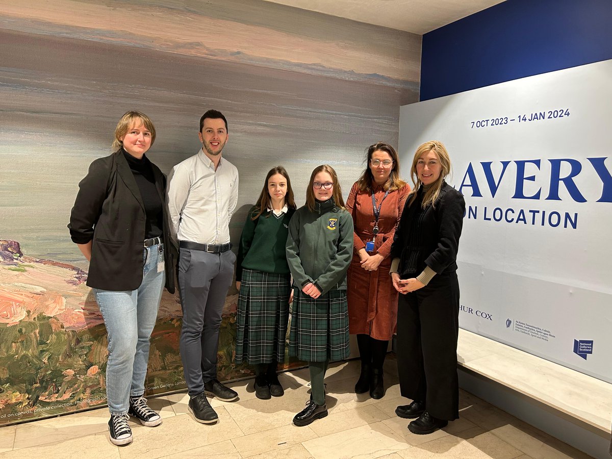 BritEmbDublin's tweet photo. Last year, pupils visited the ‘Lavery on Location’ exhibition in the @NGIreland to learn more about Lavery’s exploration of identity through his art 🖼️

#IdentityPostcards @ieBritish @BritishCouncil https://t.co/lDu97Lz281