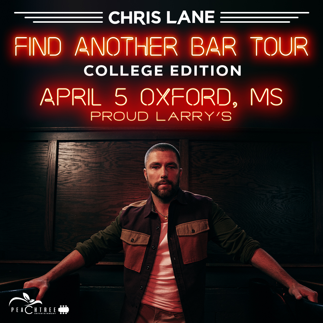 Just announced! 💥 <a href="/iamchrislane/">Chris Lane</a> brings his Find Another Bar Tour to Oxford, MS on Fri 4/5.

Tickets go on sale this Wednesday at 10am: seetickets.us/event/chris-la…