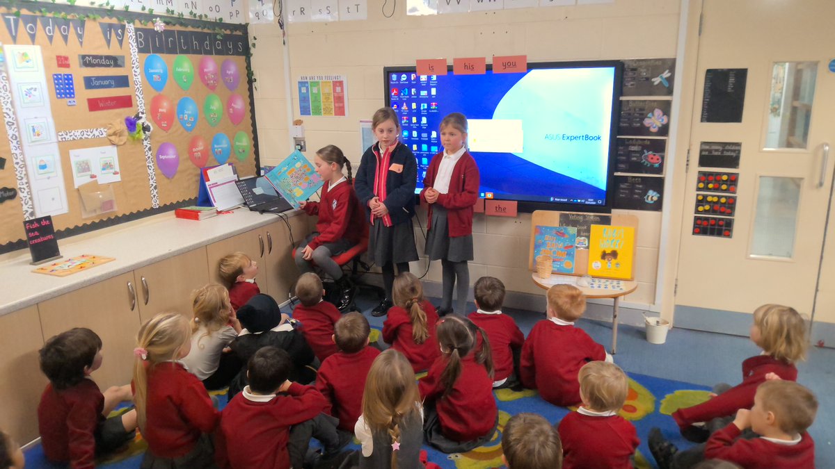 MeanwoodCe's tweet photo. As part of Diversity Week, our reading ambassadors are reading some brand new books promoting diversity to our Reception, Year 1 and Year 2 classes this week. #readingrolemodels #readingambassadors https://t.co/NfFKlDIE5K