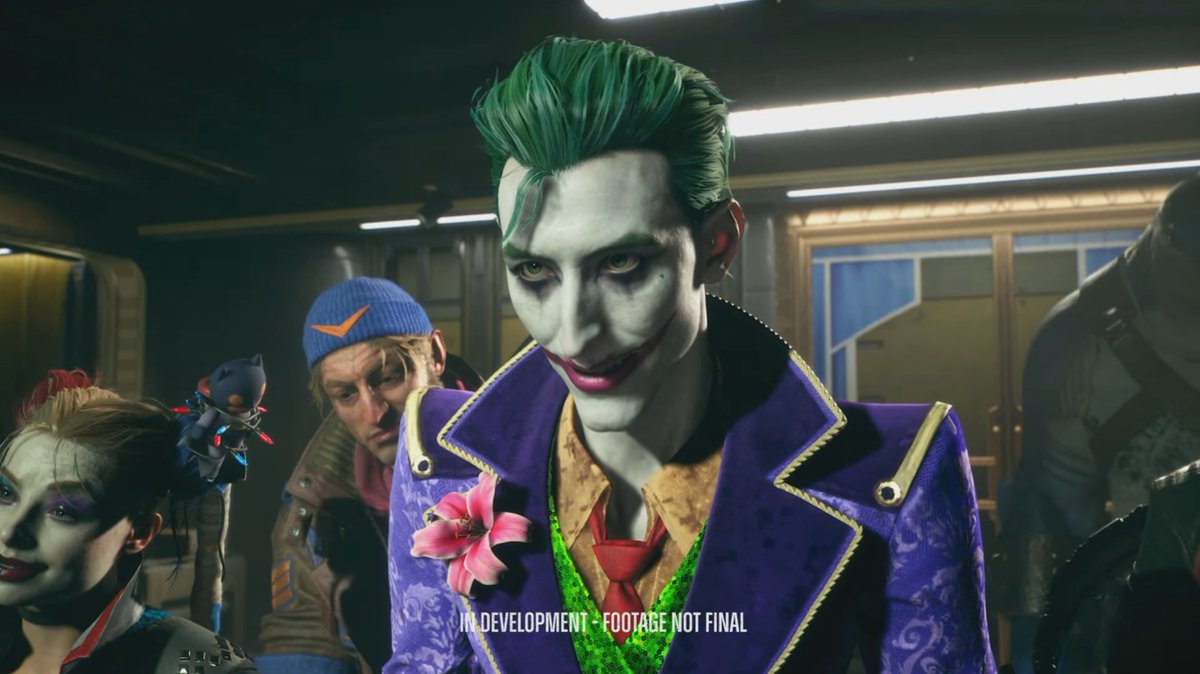 CabooseEK's tweet photo. An Elseworlds version of Joker will be the first post-launch character coming to the #SuicideSquadGame. This, along with all DLC characters for the game, will be free. https://t.co/OHlhxyybwk
