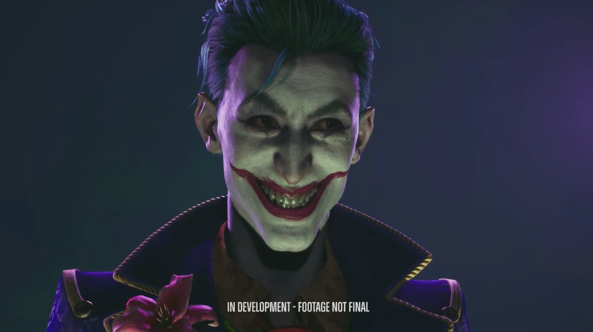 CabooseEK's tweet photo. An Elseworlds version of Joker will be the first post-launch character coming to the #SuicideSquadGame. This, along with all DLC characters for the game, will be free. https://t.co/OHlhxyybwk