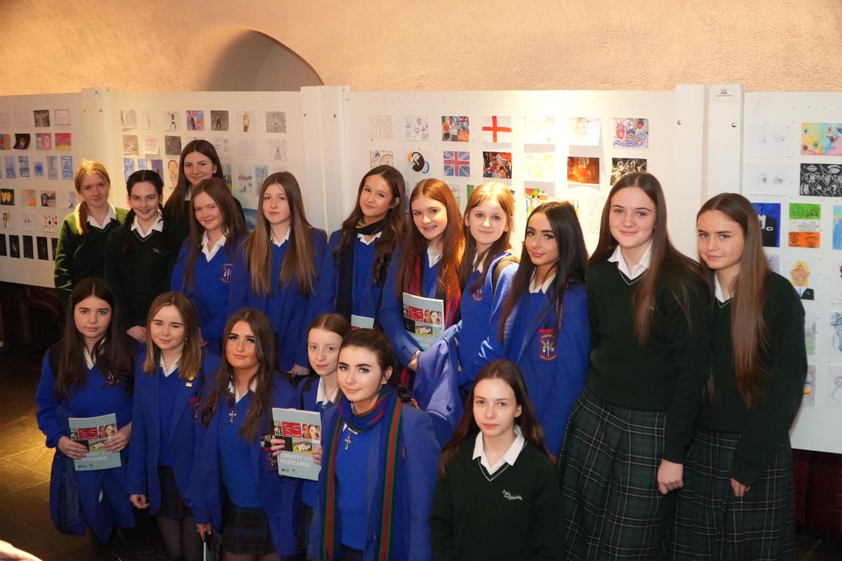 BritEmbDublin's tweet photo. Earlier today we were at @IMMAIreland with @ieBritish  to launch the creative showcase of postcards created by 741 pupils from 20 schools across the UK and Ireland on the theme of "Identity" 🎨

#IdentityPostcards @ieBritish @BritishCouncil https://t.co/zAky4PTwjR
