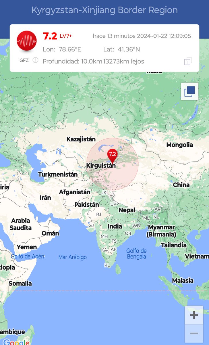 KaTetmx's tweet photo. Se acaba de registrar un #terremoto realmente fuerte de magnitud por eliminar 7.2 en la zona entre el territorio hindukush y China calma y prevención información en desarrollo https://t.co/cyBVuGsr5z
