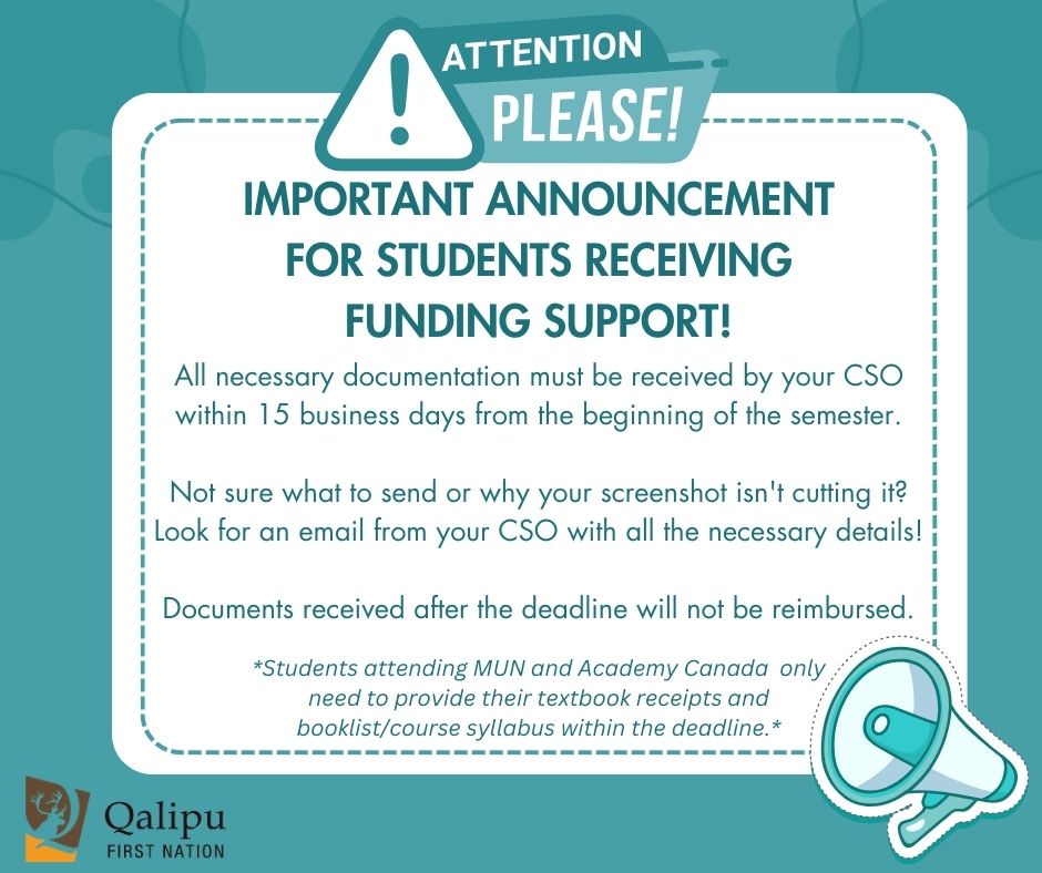 Funded students, don't miss your deadline to receive reimbursements!