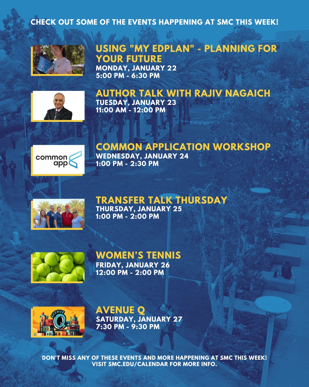 Smc Fall 2024 Schedule Calendar Nolie Angelita