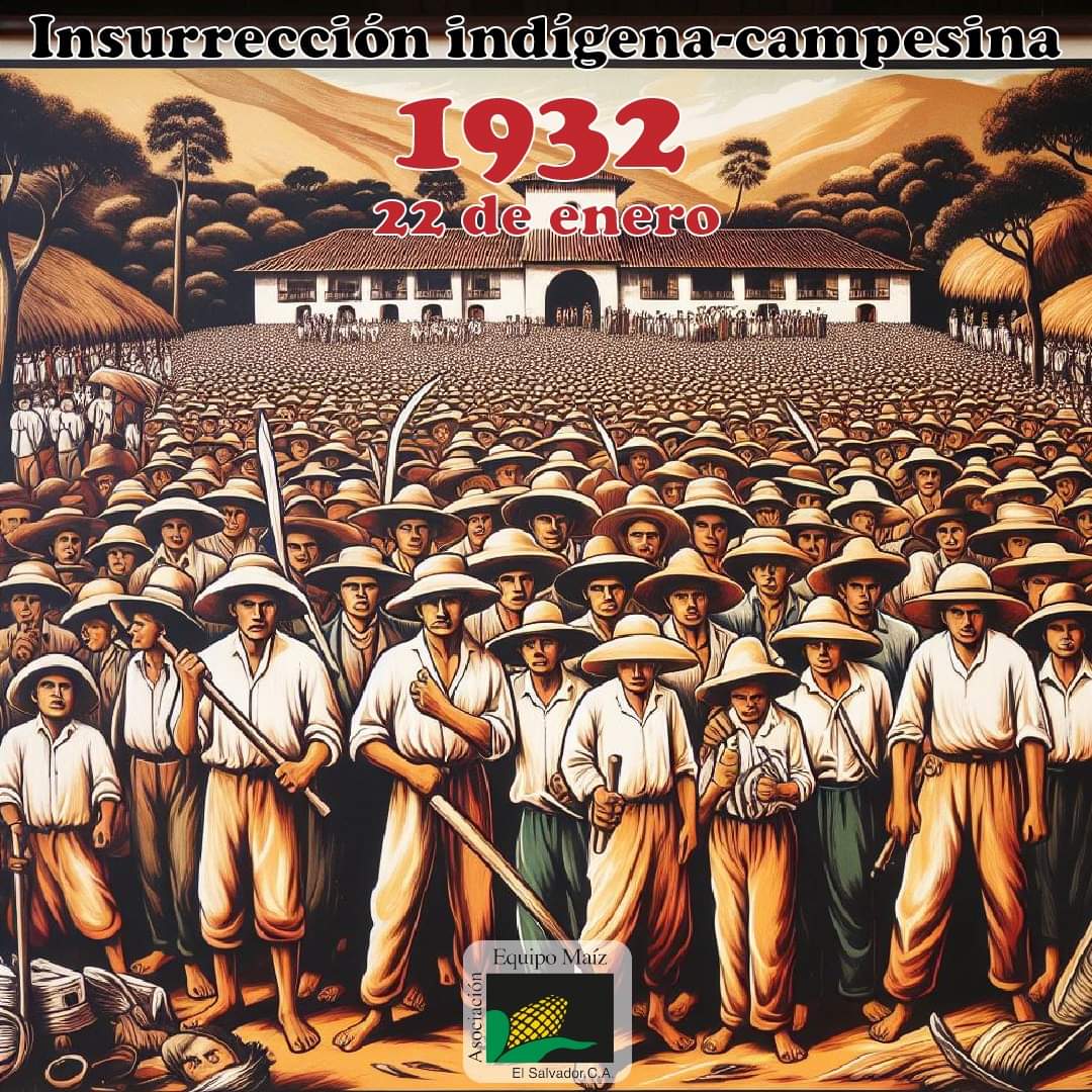 Juramos_vencer's tweet photo. #IndígenasEnLucha
EL 22 DE ENERO DE #1932 se inició el levantamiento indígena-campesino más grande de la historia de El Salvador. 🌾
 
⚒Fue una rebelión popular contra el sistema de tenencia de tierras que favorecía a unos pocos terratenientes, sumándose el fraude electoral

1/3 https://t.co/JbK6C5LKEb