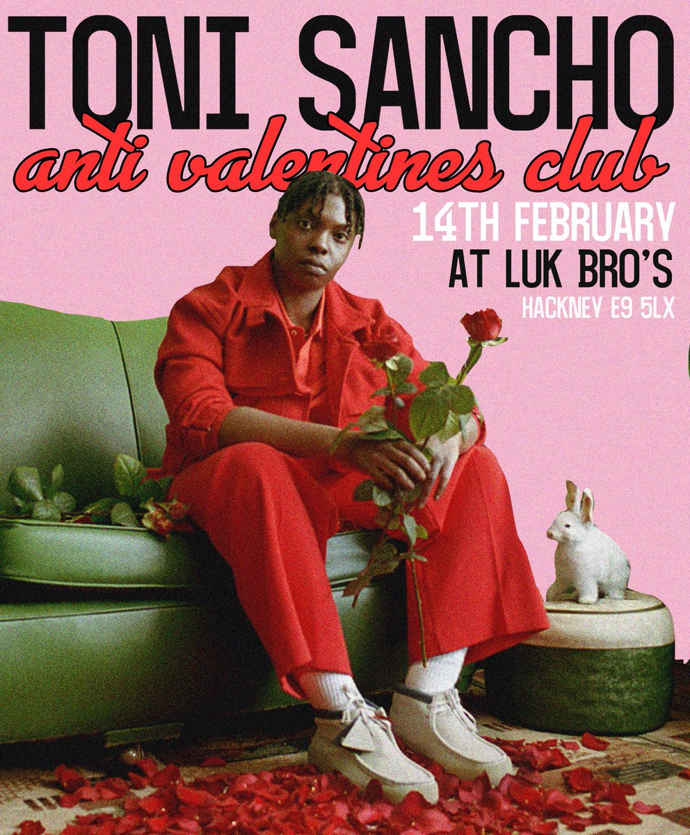 I’m gonna be back playing some new music at the Luk Bro’s -
It says anti Valentine’s Day, but it will be full of love. Come alone, bring a date, bring your family, just bring yourself!
See you there x