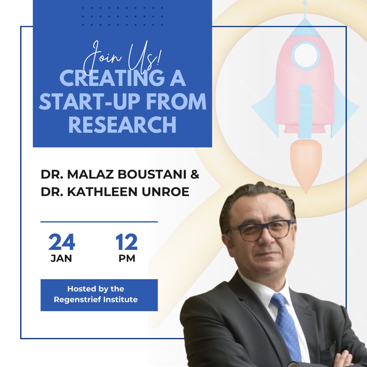 🌟Join us at <a href="/Regenstrief/">Regenstrief Institute, Inc.</a> as Dr. Boustani and Dr. Unroe discuss Creating a Start-Up from Research.

🗓️Date: Wed, Jan 24th
🕛Time: 12-1 pm
📍In-person: RSVP for lunch by 9 AM, Jan 23rd: bit.ly/4b5g900
💻Virtual: Email chiis@iu.edu

#startups #research