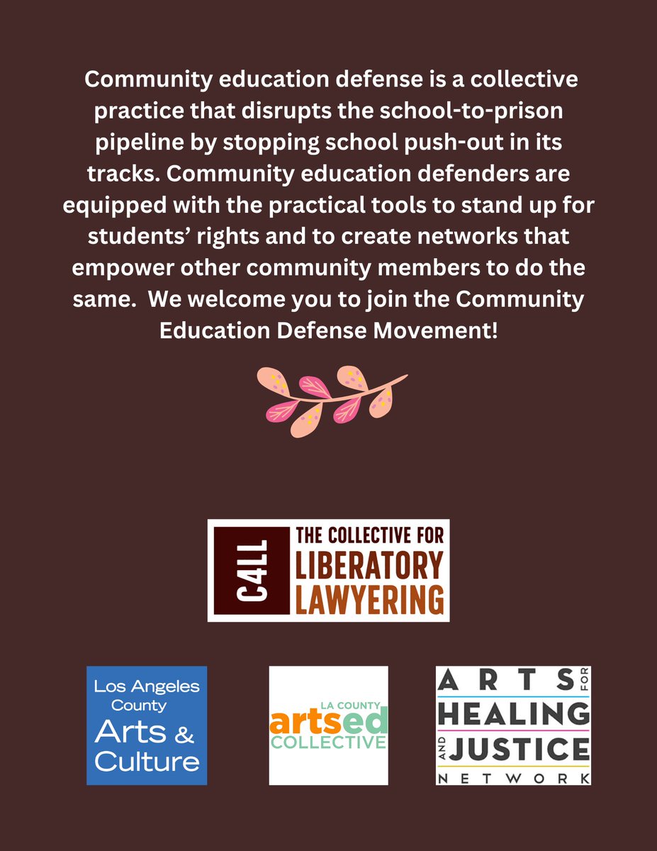 AHJNetwork's tweet image. Have you learned about the school-to-prison pipeline and wondered what you can do to help stop it? Join us tomorrow afternoon to learn practical tools to defend students&apos; rights alongside other community leaders.