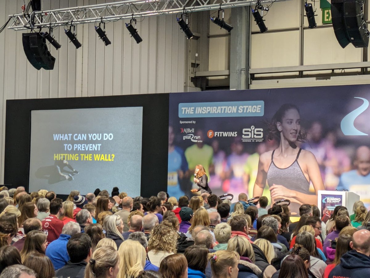 Fantastic weekend at the @nationalrunshow. Honoured to be speaking on Race Nutrition to a truly amazing audience, and book signing at the @BloomsburySport stand. Lovely to meet so many inspiring runners 🏃‍♀️🏃‍♂️🙏