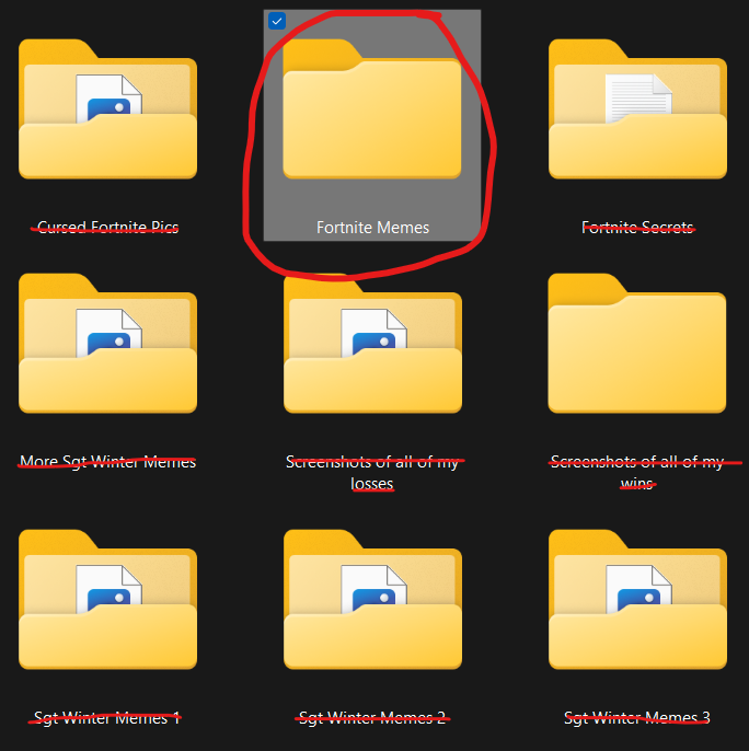 what should we put in this empty folder?