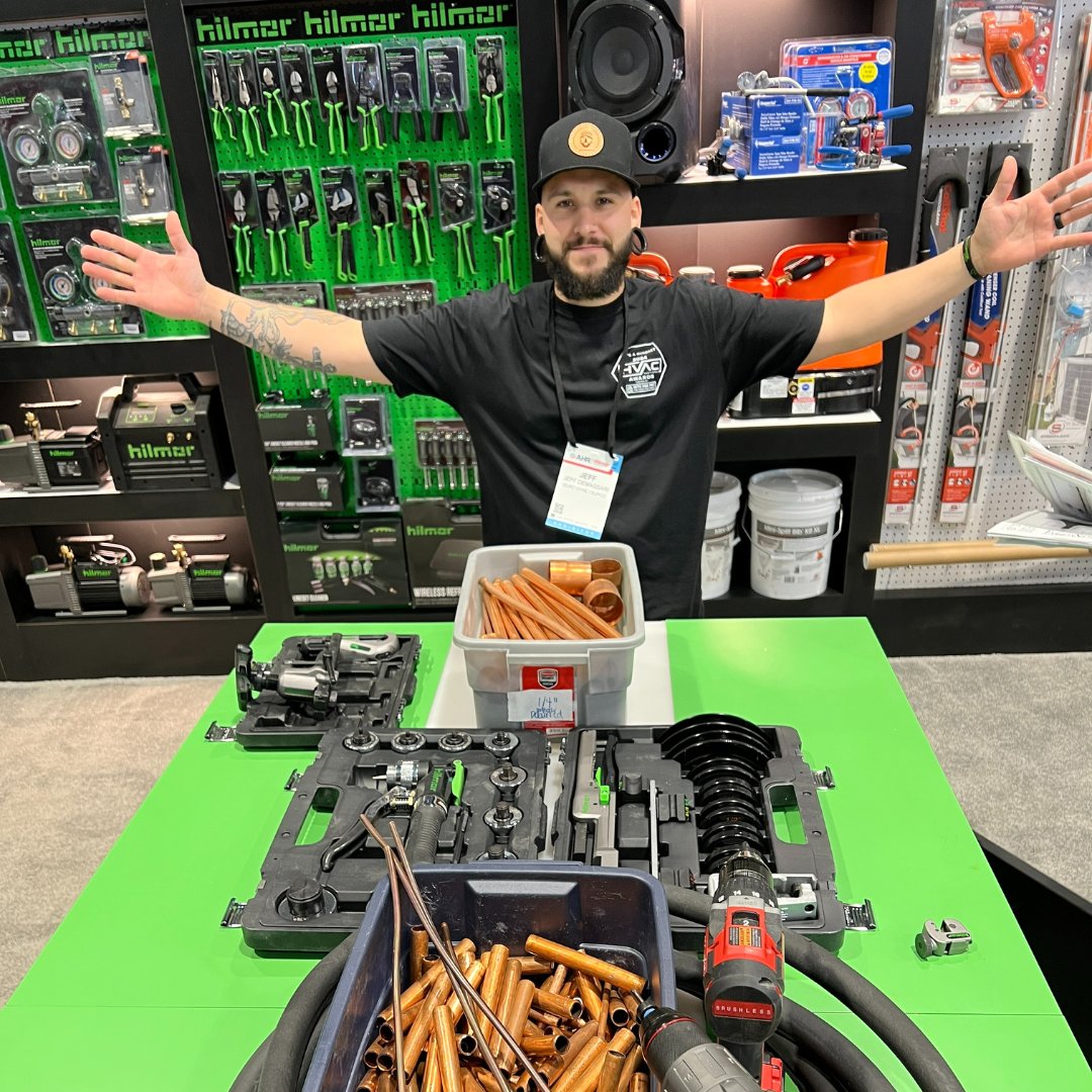 DiversitechC's tweet photo. Jeff DeMassari hosted the demo table at hilmor tools booth #S6575 today. We hope you had a chance to stop by and meet him, grab a sticker, demo some tools and learn more about ways hilmor can come in clutch in the field. https://t.co/fx4DFntREk