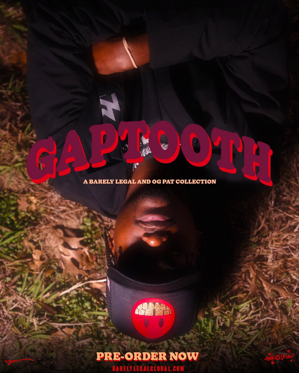 BARELYLEGALTX's tweet photo. GAPTOOTH V2 

@OGPatThaGod x BLG collab

PREORDERS OPEN NOW 

https://t.co/BK4zNnLSnX https://t.co/sryLsS2iVp