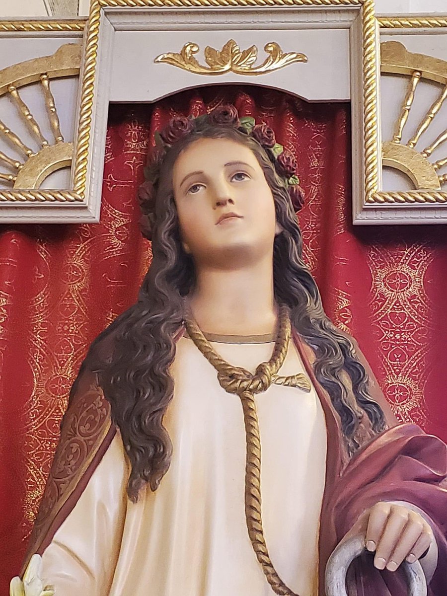 TheKnottedRope's tweet photo. "Saint Philomena has great power with God, and she has, moreover, a kind heart; let us pray to her with confidence. Her virginity and generosity in embracing her heroic martyrdom have rendered her so agreeable to God that He will never refuse her anything that she asks for us." https://t.co/Ry4JYgFv2r