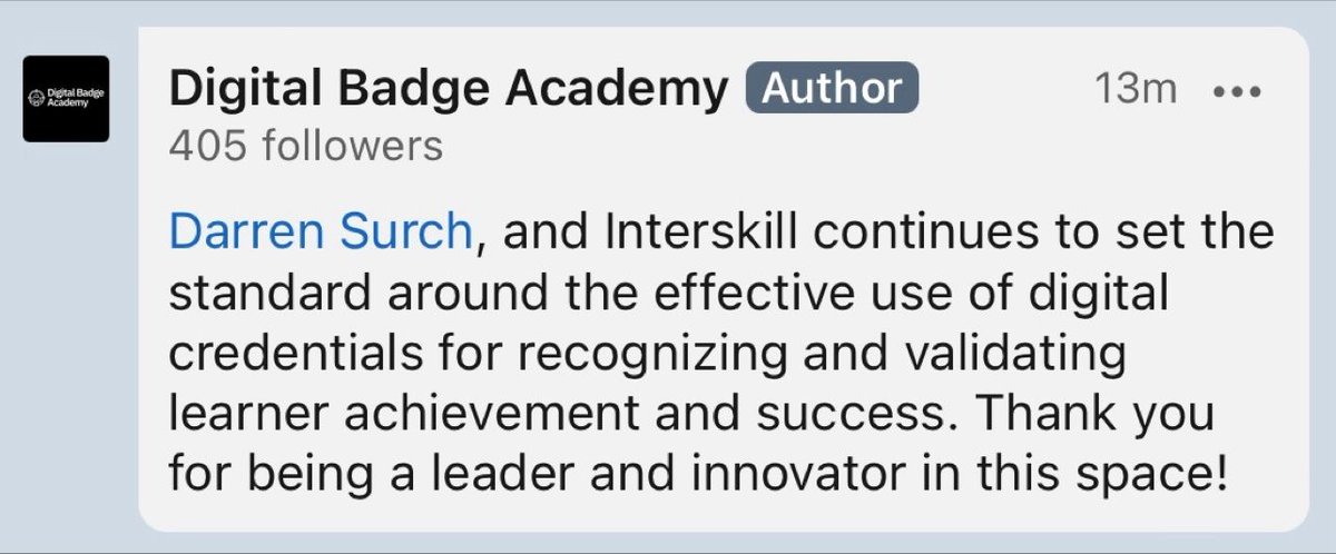 Wow! Just wow! Thank you Digital Badge Academy! ❤️

#digitalcredentials #ibmbadges #credentialing #digitalbadges #upskill #mainframeskills #ibmz #mainframe