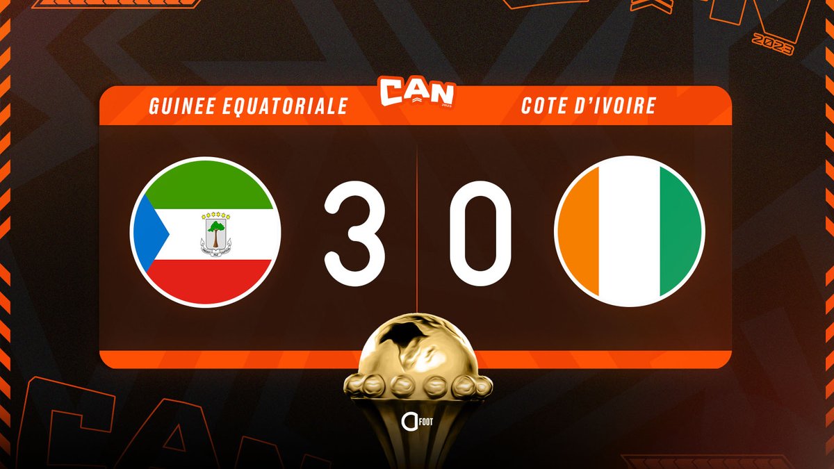 ActuFoot_'s tweet photo. ⚽️ BUUUUUUUUTT DE NSUE POUR LE DOUBLÉ !!! CATASTROPHE POUR LA CÔTE D'IVOIRE !!!!!!!! 🇬🇶

GUINÉE ÉQUATORIALE 🇬🇶  3-0  🇨🇮 CÔTE D'IVOIRE https://t.co/uWkVKId1Ha