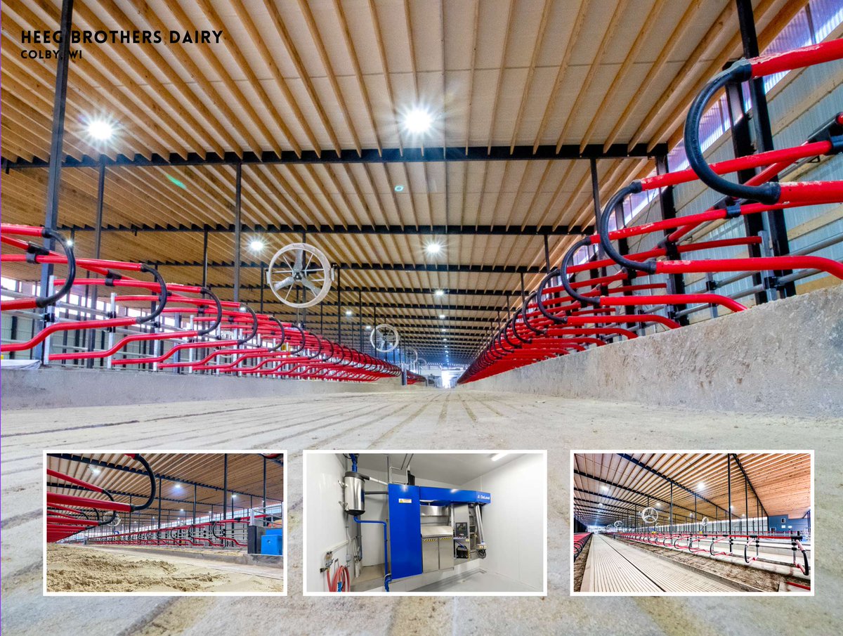 Performance_Fab's tweet image. Freestall Barn Building Package: 
Robot Dairy: Heeg Brothers Dairy  
Colby, WI
Features:
-129x500 Freestall Barn
-Structural Steel by our team here at Performance Fab

#structuralsteel #performancefab #welderfabricators #buildingpackage #steelbuilding