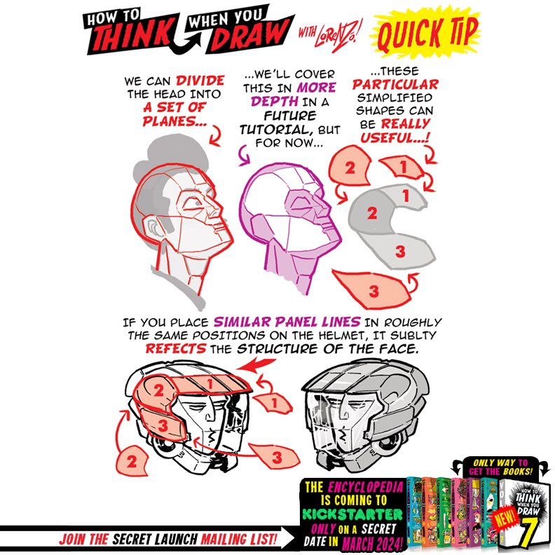 EtheringtonBros's tweet photo. PLANES of the FACE for #LEARNUARY, from the How to THINK When You Draw ENCYCLOPEDIA - the world’s ONLY encyclopedia of drawing tutorials, posted up FREE for EVERYONE, FOREVER, with NEW &amp; CLASSIC tutorials coming up EVERY DAY right here :)
#gamedev #manga #conceptart #illustration https://t.co/GhhwNcPtBS