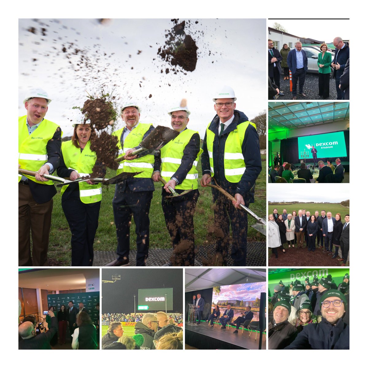 Dexcom announced a 12 year partnership with @connachtrugby renaming the sportsground to ‘Dexcom Stadium’ attended by an Taoiseach @LeoVaradkar