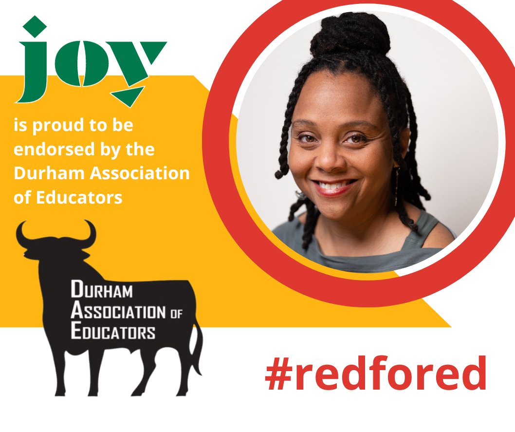 Beyond proud to announce two exciting new endorsements from <a href="/DCABP_35/">Durham Committee on the Affairs of Black People</a>  and <a href="/DurhamEducators/">Durham Association of Educators</a> . Together, we can ensure that ALL students and educators feel safe, included, and cared for.