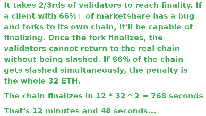 MKjrstad's tweet photo. You are free to stake on Ethereum with a majority client, but remember that there will be no bailouts when that client forks👎

#Ethereum $ETH #EthStaker #EthStaking #Staking #Beaconchain #Gasper #Blockchain #ProofOfStake https://t.co/lFCKOA4LL3