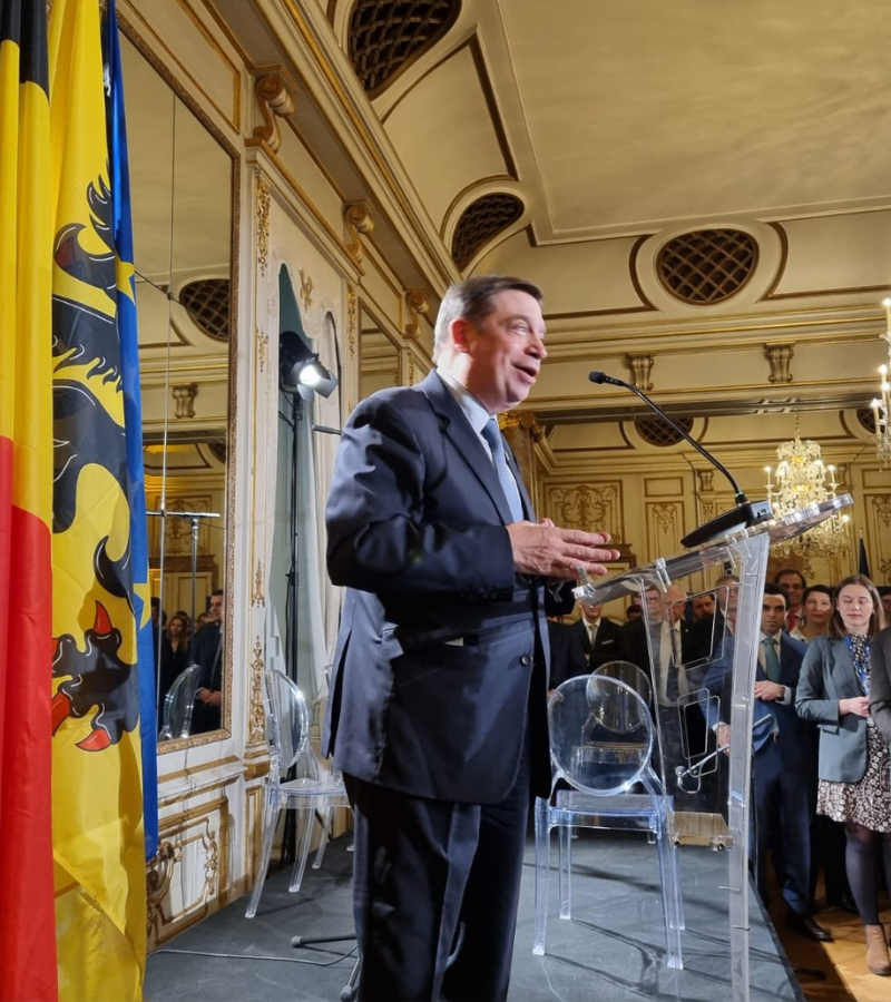 LuisPlanas's tweet photo. En la recepción con motivo de la apertura oficial de la Presidencia belga del Consejo Europeo de #Agricultura y #Pesca.
#beEU https://t.co/NI29DRdWAx