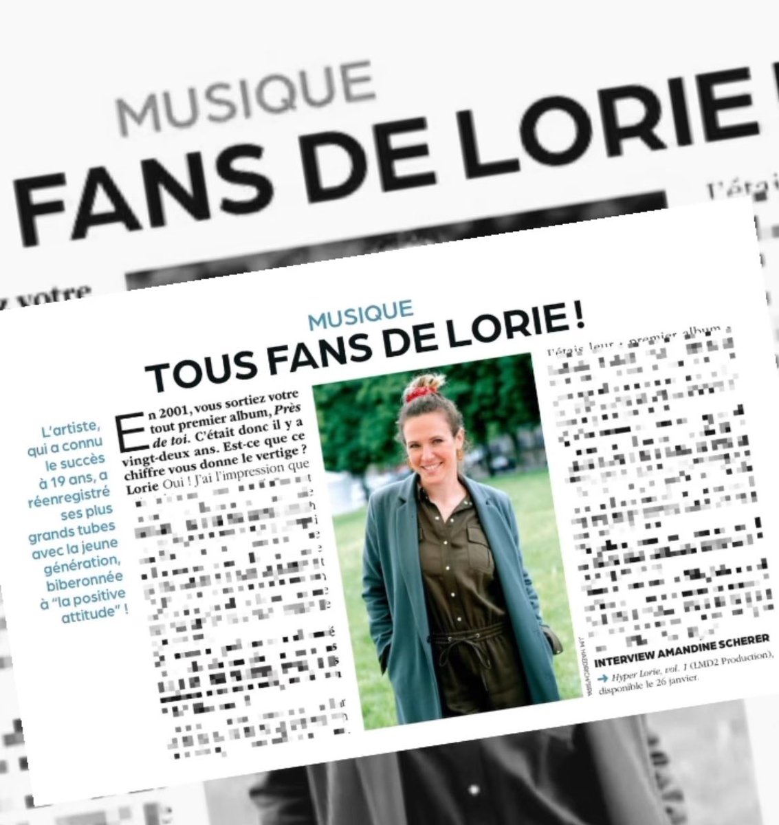 ForumLorie's tweet photo. [PRESSE] Retrouvez une interview de @LoriePester dans le numéro de @Tele7jours actuellement disponible en kiosque !

#Lorie #LoriePester #HyperLorie #Tele7jours https://t.co/9CE0n4ZCTJ