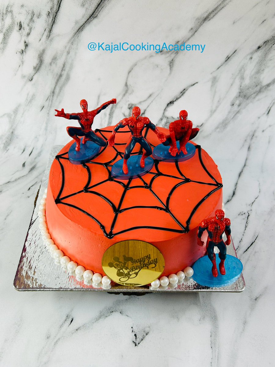 KajalCooking's tweet photo. With great power, comes great responsibility | Your friendly neighbour Spider-Man. 🤘
#kajalcookingacademy #cookingclasses #cakeclasses #bakery  #cook #cakedecoration #cakedesign #fooddecoration #cuisine #chef #fondant #bake #cake #themecake #food #baking #chefkajalchoubey https://t.co/2UWoknCsRx