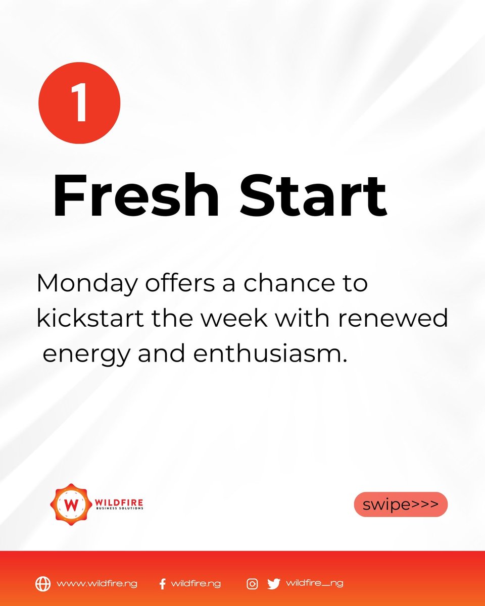 WildFire_BS's tweet photo. FIVE THINGS YOU SHOULD KNOW ABOUT MONDAYS..
.
.
#SuperEagles #Osimhen #Nairamarley #piggyvest https://t.co/DngoCAp6nv