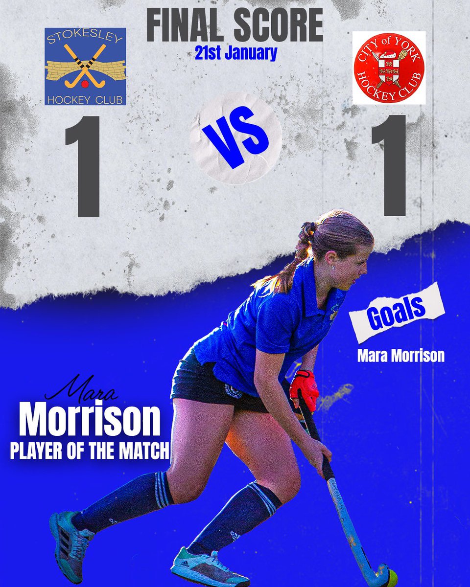 This Weekends Results!
1s 0-3 Morpeth (Loss)
2s 2-1 Bishop Auckland (Win)
1s 1-1 City of York (Draw)
#stokesleyhockey #results