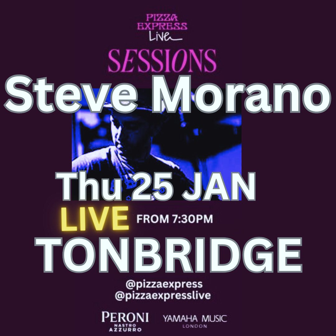 Stevemor40's tweet image. So looking forwards to this #PizzaExpress @pizzajazzclub @PizzaExpress #Tonbridge