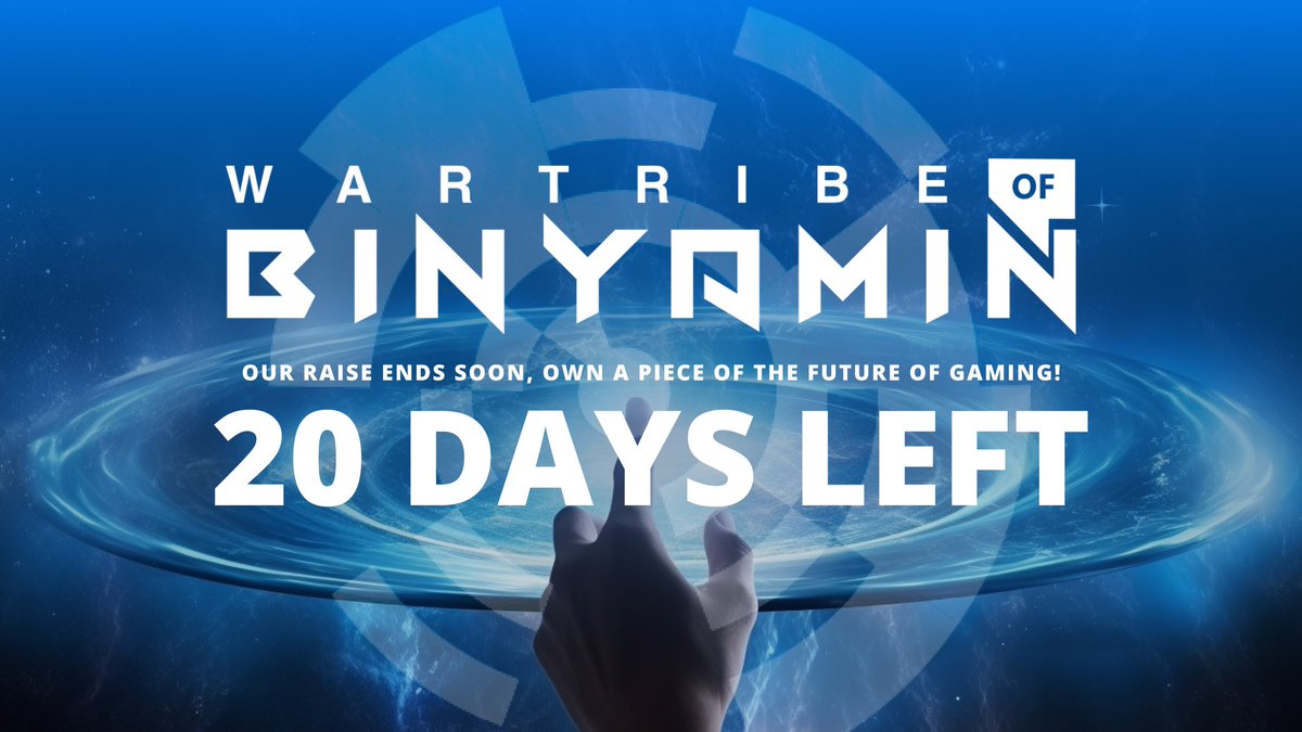 You have less than 3 weeks left to invest in Gravity Jack and their latest project #WarTribeofBinyamin!

This is our first and LAST public stock offering, you don’t want to miss this! You can own a piece of future technology here at startengine.com/offering/gravi…

#WartribeOfBinyamin