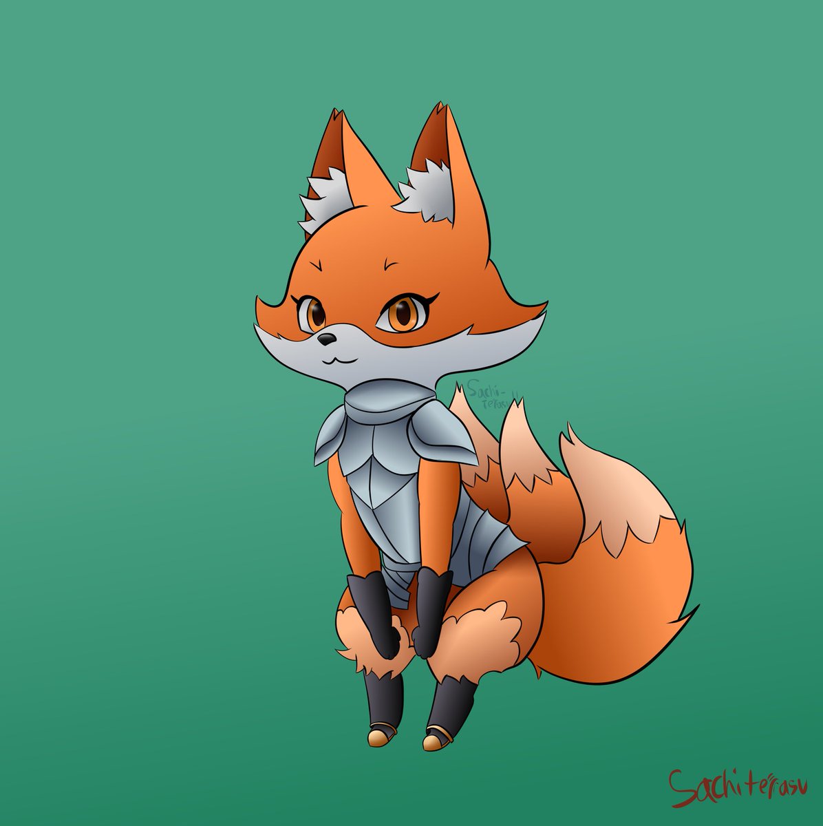 Sachiterasu's tweet photo. @DrLugawi (Yes, I gave this to you on discord, but I’m posting it here)

The fox. Sorry I didn’t do any details and more intricate coloring over the weekend. Got distracted. https://t.co/P6VJz5zvBq