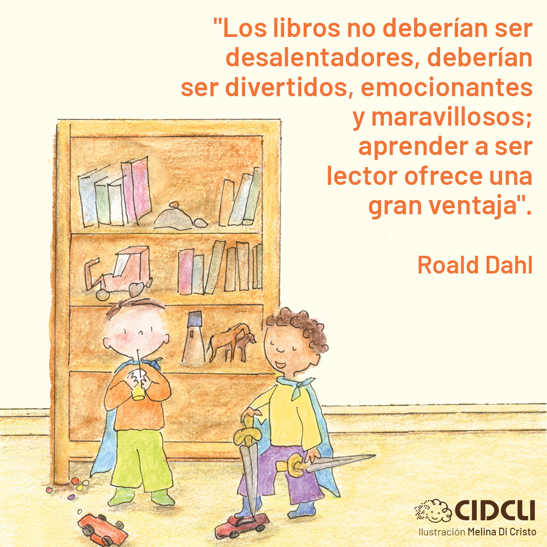 'Los libros no deberían ser desalentadores, deberían ser divertidos, emocionantes y maravillosos; aprender a ser lector ofrece una gran ventaja'. Roald Dahl #frases #lectura #serlector #LeerTransforma #roalddahl #lij #aprenderaleer #librosparaniños #escribirparaniños #leeresvivir