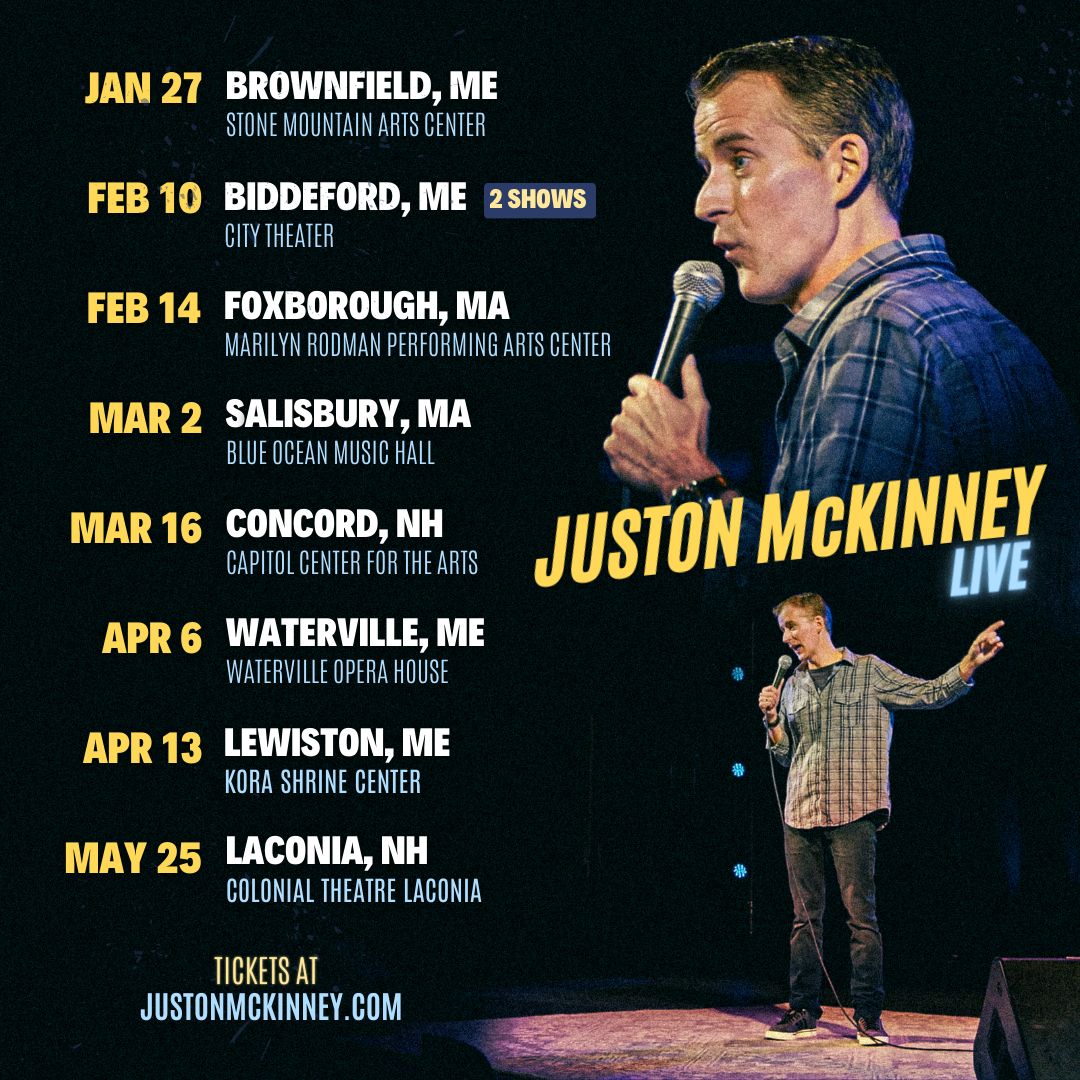 justonmckinney's tweet photo. See you this weekend, Brownfield! 

Get your tickets here 👉 https://t.co/5GzMHkHf6C 

#justonmckinney #standupcomedy #justonmckinneycomedy https://t.co/OOq1OSINQO