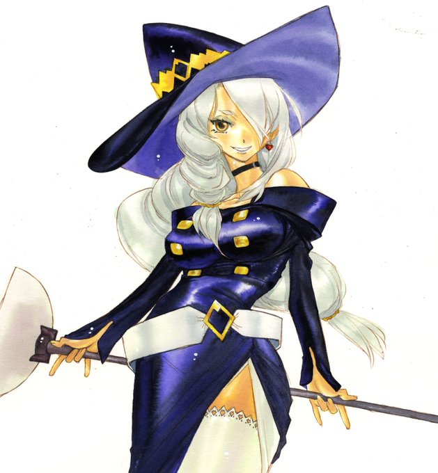 わがどじんちは神速ちょっぱやお待たせしませんが信条である。というわけでLOTTEのショコラ・カタブラの魔女を描いてみました。さすがに神速ちょっぱやで描くと似ないな! 