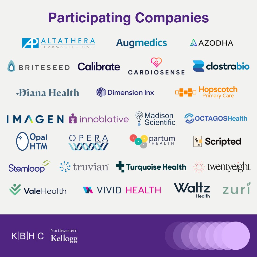 KelloggBHC's tweet photo. Join us for the Startup &amp; Growth Fair (SGF) this Friday, January 26th at the Global Hub. You’ll have the unique opportunity to network with leaders from 25+ innovative startups. SGF is free for Kellogg students and Kellogg Business of Healthcare Conference ticket holders. https://t.co/s8zpN0XeEo