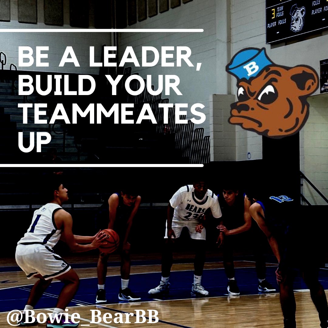 Bowie_BearBB's tweet photo. Be a LEADER, build your teammates 🆙 https://t.co/BVjjcPOgYL