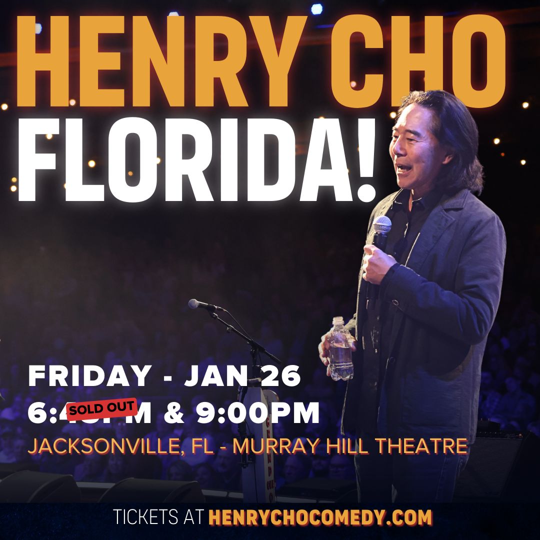 I’ll see you this weekend, Jacksonville!! 

Get your tickets here 👉 henrychocomedy.com 

#henrychocomedy #standupcomedy #henrycho #jacksonvilleFL