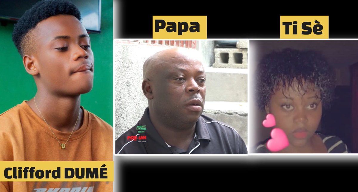 Nèg ak zam nan Kwadèboukè, touye ak bal devan lise Jacques 1er, Joanès Dumé, papa jèn atis🇭🇹<a href="/CliffordDume/">Clifford Dumé #1</a>, ayè dimanch 21 janvye a. « Yo touye papa m, yo kidnape ti sèm (Saralie Dumé). Gen yon ti kouzenm (Jhonky Dumé) ki lopital byen mal. Edem please ! », se sa Clifford ekri sou