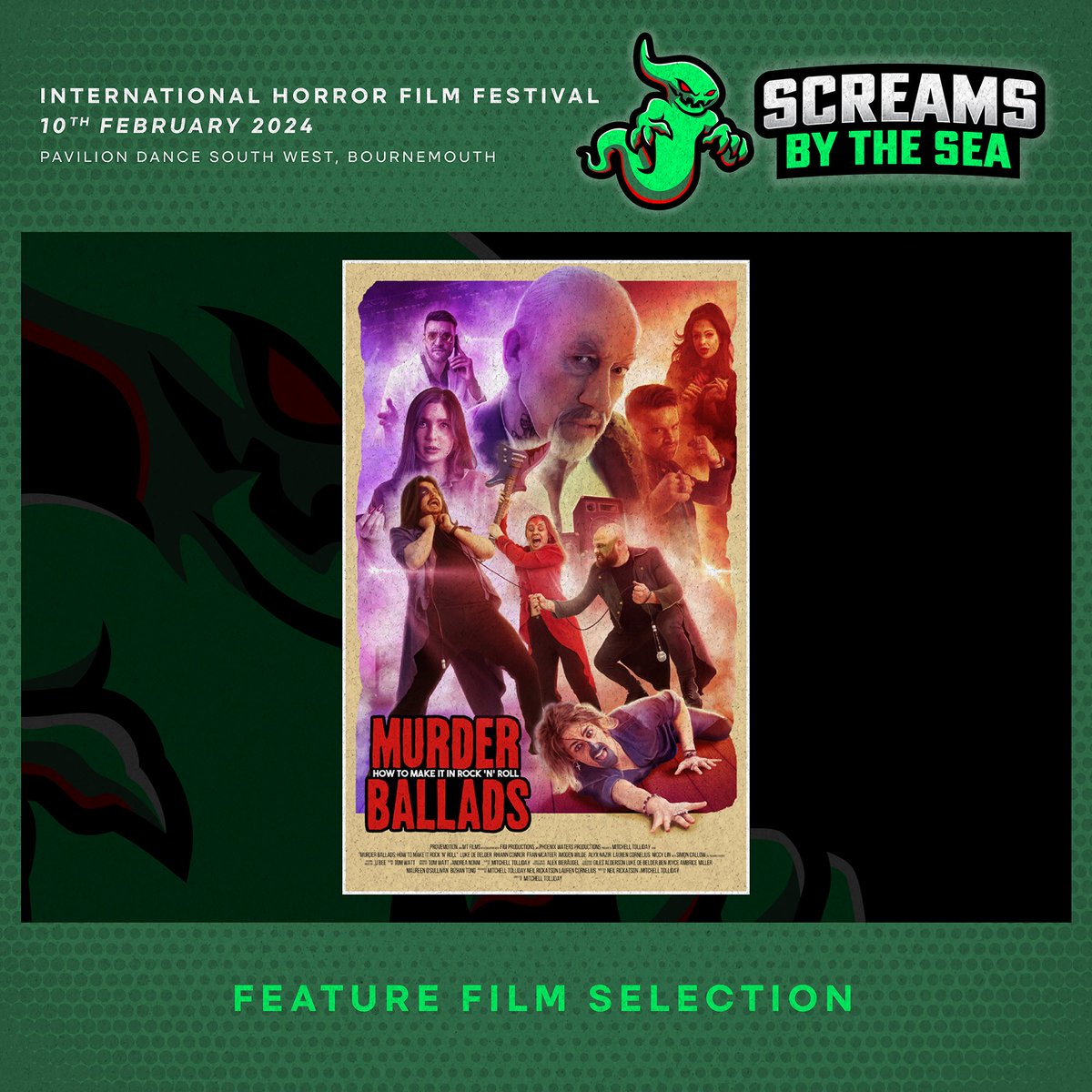 🎥 FEATURE FILM SELECTION 🎥

HERE WE GO! The #ScreamsByTheSea feature film programme is live.

1️⃣ 'Murder Ballads: How to Make It in Rock 'n' Roll' - Dir: <a href="/emptyholiday/">Mitchell Tolliday</a> 

Details - screamsbythesea.co.uk

📍 <a href="/PDSW_org/">Pavilion Dance South West</a> 
🗓️ 10th February 2024

🎟️ TICKETS - pdsw.org.uk/whats-on/screa…
