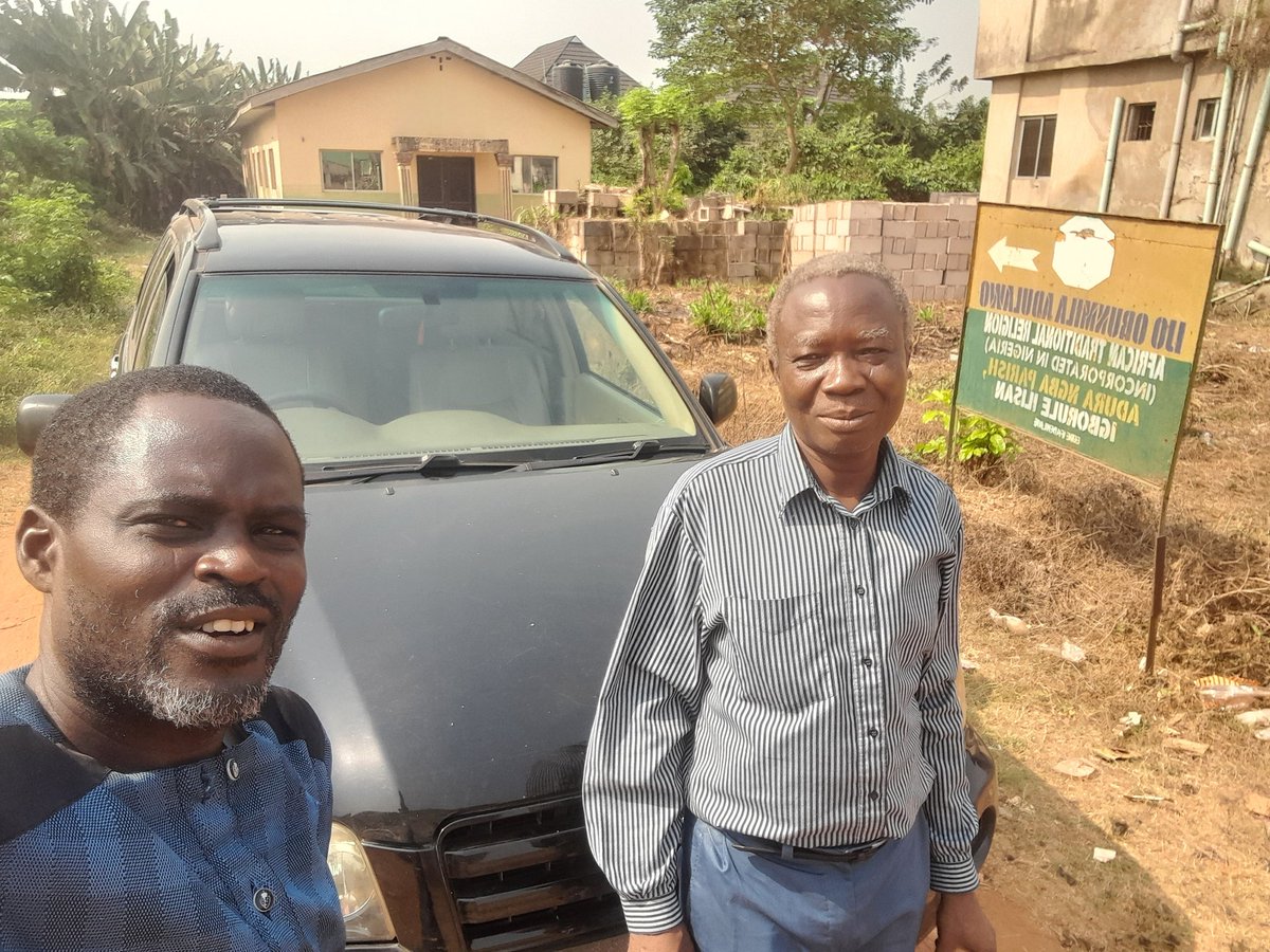 aarc_adventist's tweet image. A mission visit to &quot;Ijo Orunmila Adulawo&quot; in Ilishan Remo, Nigeria 🇳🇬  The AARC director, Prof AF Adetunji and his associate Pastor Abel Akinpelu