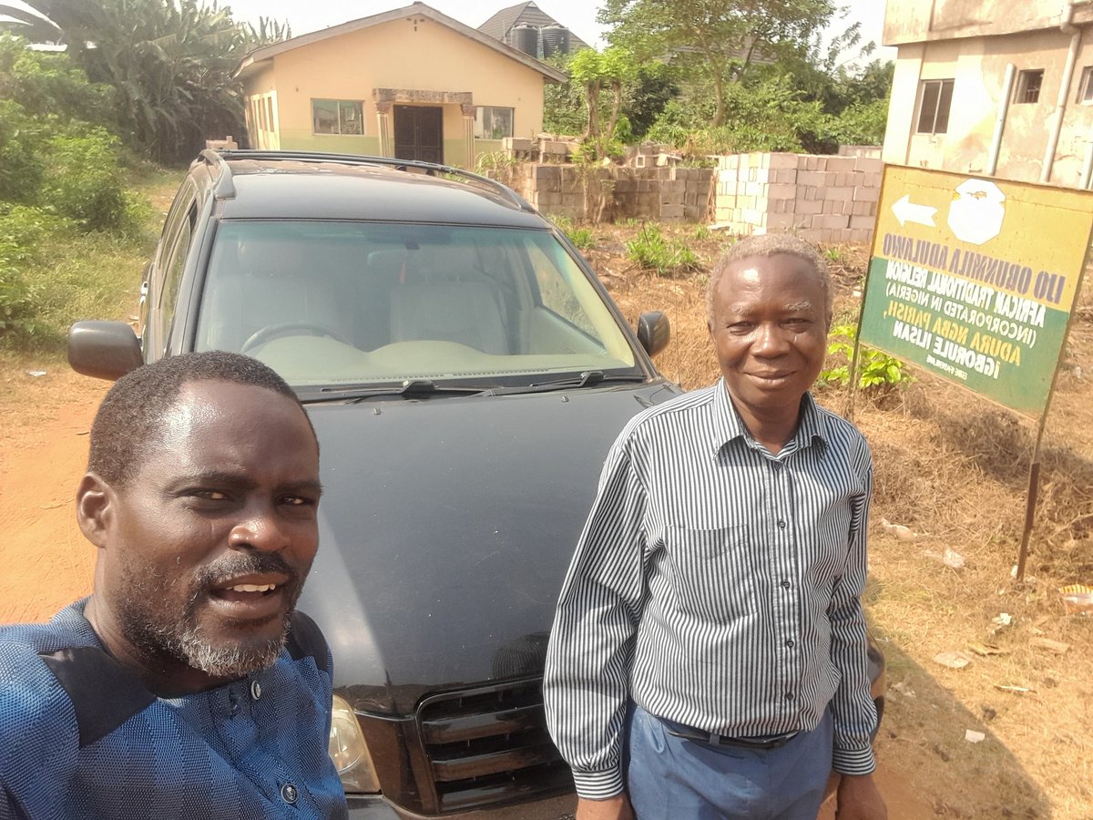 aarc_adventist's tweet image. A mission visit to &quot;Ijo Orunmila Adulawo&quot; in Ilishan Remo, Nigeria 🇳🇬  The AARC director, Prof AF Adetunji and his associate Pastor Abel Akinpelu